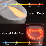 Casta Diva Elongated Electric Bidet Toilet with Auto Functions