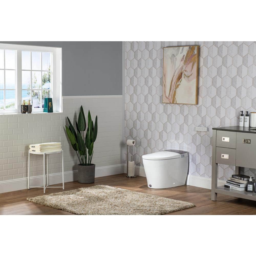 Casta Diva Elongated Electric Bidet Toilet with Auto Functions