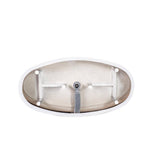Vanity Art Chartres 59 in. Acrylic Flatbottom Freestanding Bathtub in White