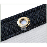 COLOURTREE 8 ft. x 25 ft. White Privacy Fence Screen Mesh Fabric Cover Windscreen with Reinforced Grommets for Garden Fence