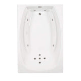 Jacuzzi 72 in. Rectangular Drop-in Whirlpool Bathtub in White