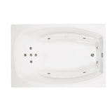 Jacuzzi 72 in. Rectangular Drop-in Whirlpool Bathtub in White
