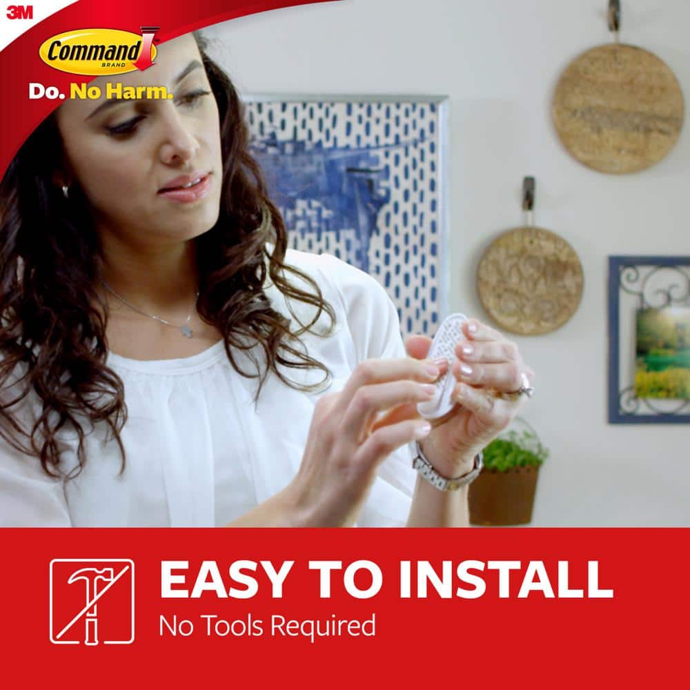 3M Command 3 lbs. Medium White Utility Hooks (2 Hooks, 4 Strips)