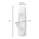 3M Command 3 lbs. Medium White Utility Hooks (2 Hooks, 4 Strips)