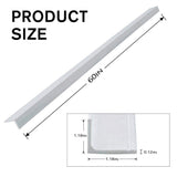 60 in. x 1-1/5 in. x 1/8 in. FRP Angle Steel Fence Post, White, (4 pack)