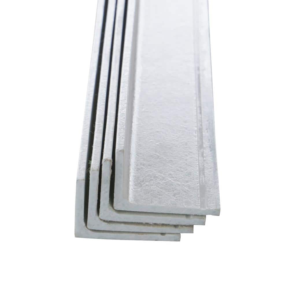 96 in. x 1-1/5 in. x 1/8 in. FRP Composite Angle Steel Fence Post���White