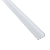 96 in. x 1-1/5 in. x 1/8 in. FRP Composite Angle Steel Fence Post���White