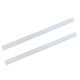 96 in. x 1-1/5 in. x 1/8 in. FRP Angle Steel Fence Post, White, (4 pack)