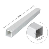 24 in. x 2 in. x 1/5 in. FRP Composite Square Tube Fence Post