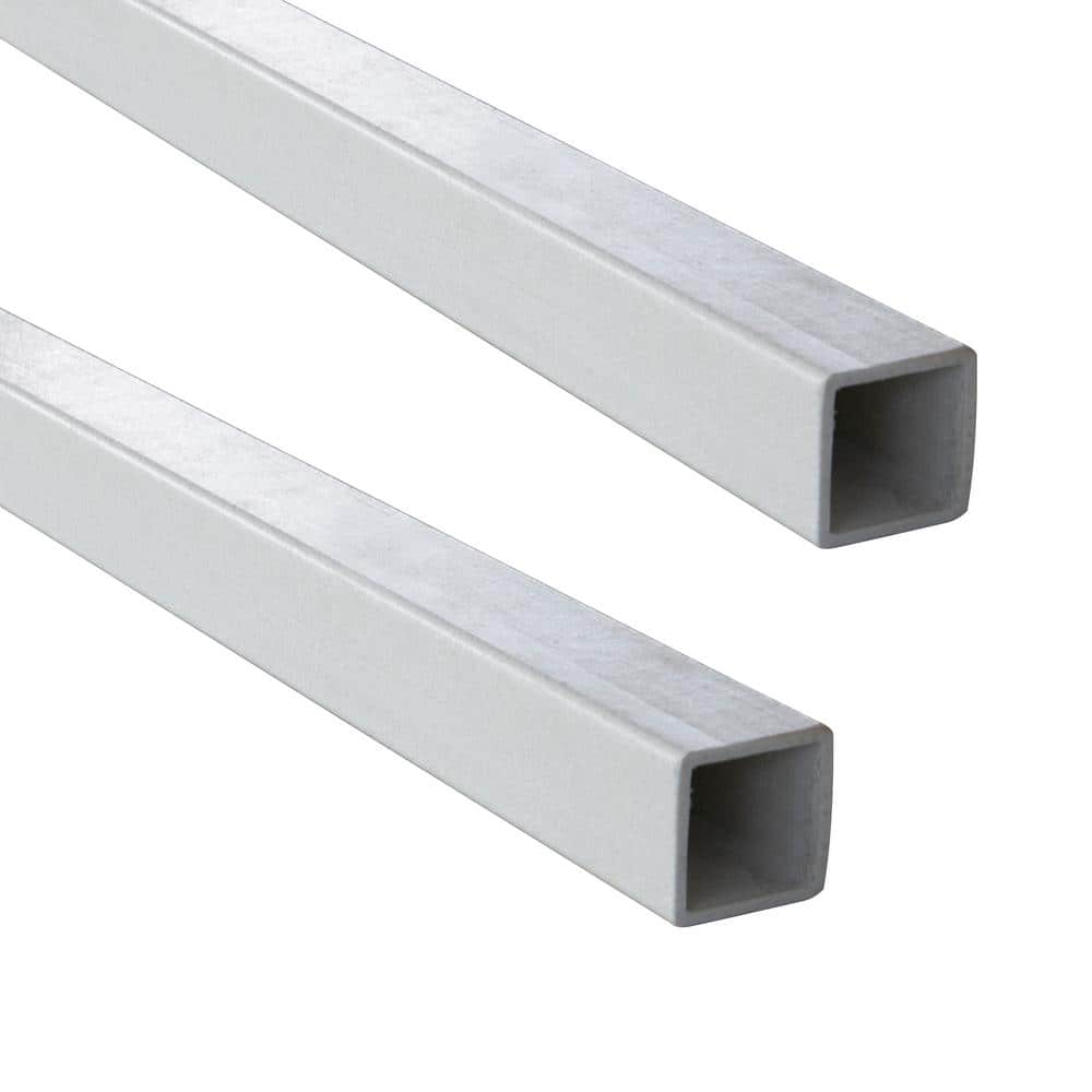 36 in. x 2 in. x 1/5 in. FRP Square Tube Fence Post For Corner / Line, (2 Pack)