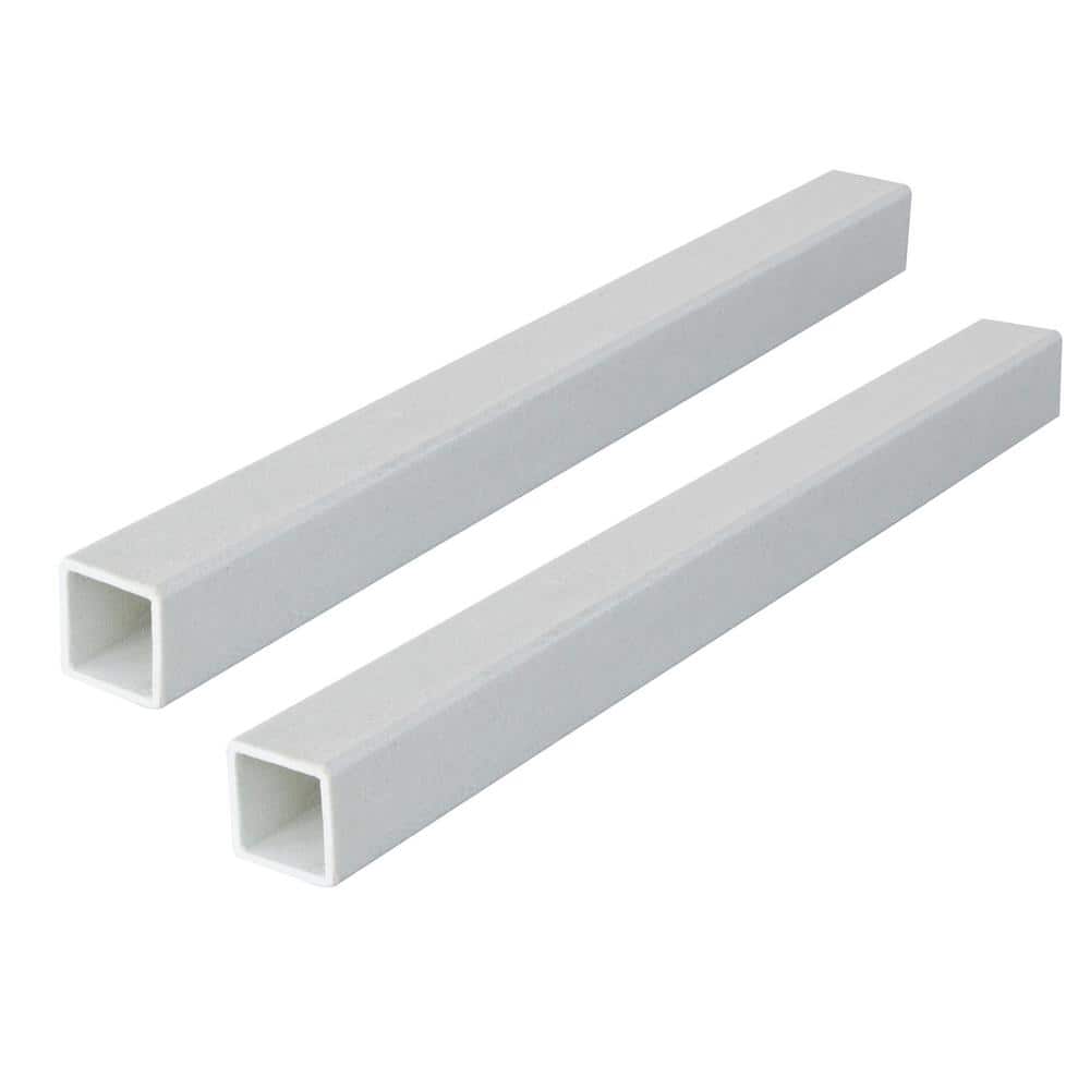 36 in. x 2 in. x 1/5 in. FRP Square Tube Fence Post For Corner / Line, (2 Pack)