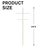 84 in. x 2 in. x 2 in. Fiberglass T Profile Fence Post For Corner / Line���2 pack