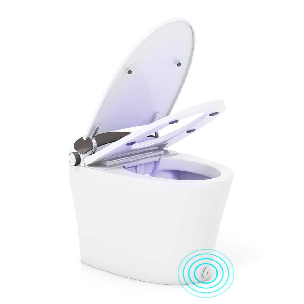 Costway Smart Toilet Round Bidet with 1000 Gram MaP Flushing Score