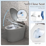 Costway Smart Toilet Round Bidet with 1000 Gram MaP Flushing Score