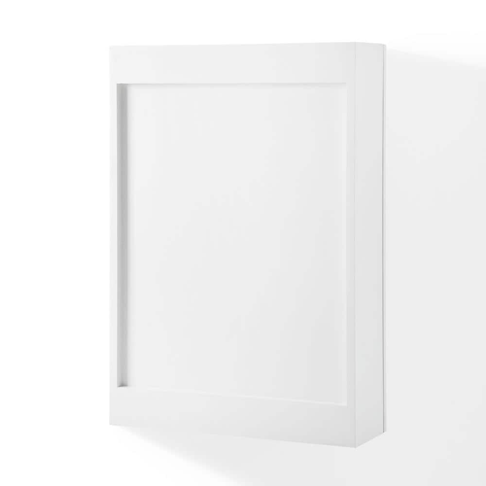 CROSLEY FURNITURE Savannah 18 in. x 26 in. x 6 in. Surface-Mounted Mirrored Medicine Cabinet in White