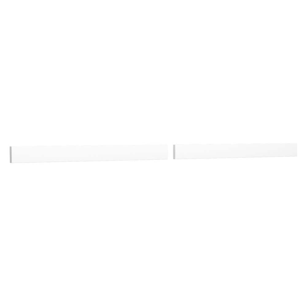 Wyndham Collection 72 in. Cultured Marble Backsplash in White | Durable Bathroom Accessory