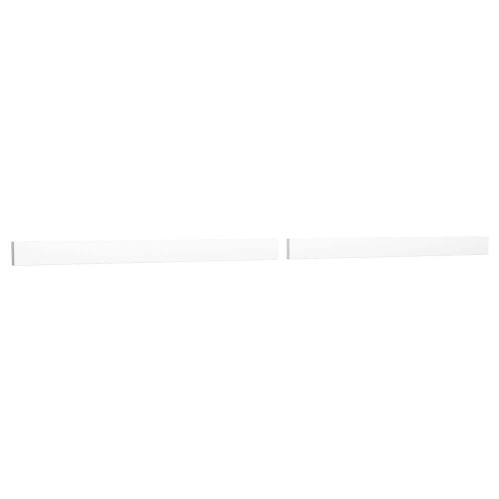 Wyndham Collection 84 in. Cultured Marble Backsplash in White