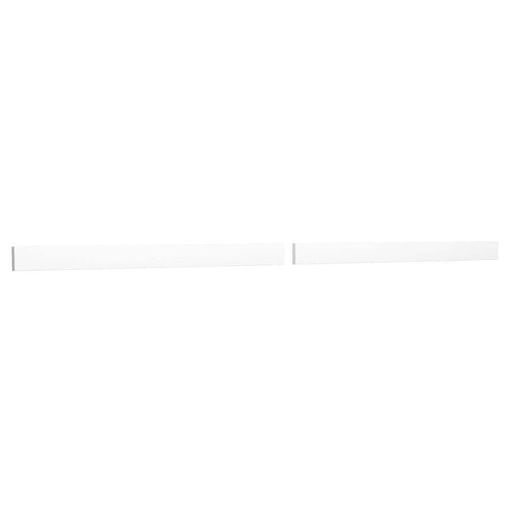 Wyndham Collection 84 in. Cultured Marble Backsplash in White