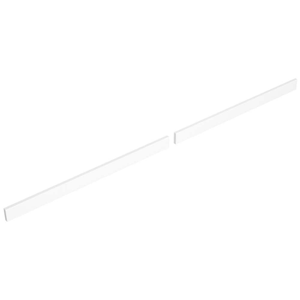 Wyndham Collection 84 in. Cultured Marble Backsplash in White
