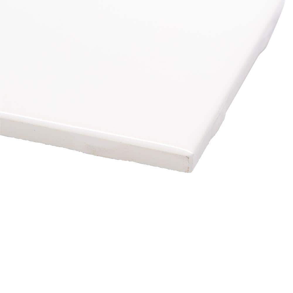 Daltile Semi-Gloss White 4-1/4 in. x 4-1/4 in. Ceramic Wall Tile (12.5 sq. ft. / case)