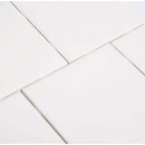 Daltile Semi-Gloss White 4-1/4 in. x 4-1/4 in. Ceramic Wall Tile (12.5 sq. ft. / case)