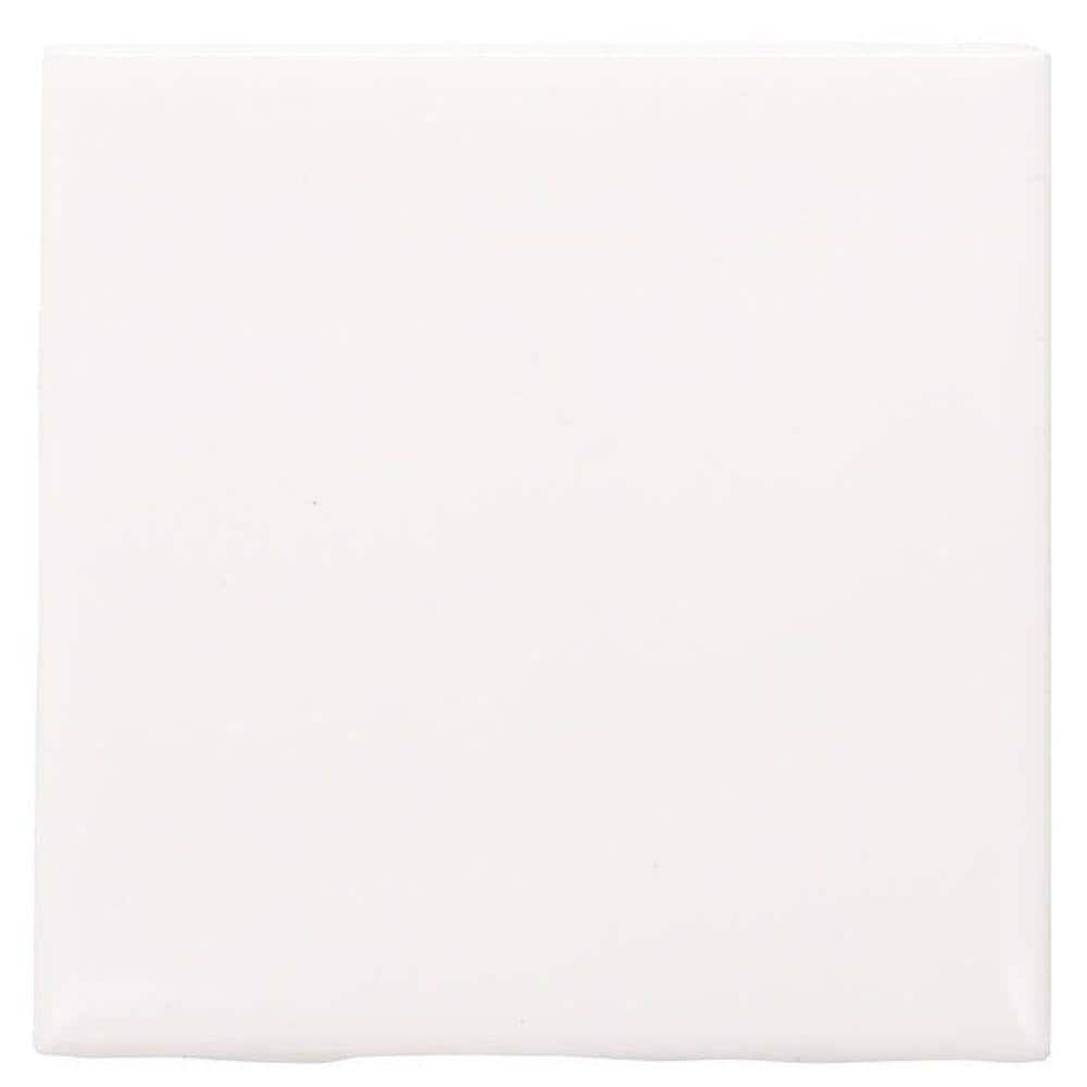 Daltile Semi-Gloss White 4-1/4 in. x 4-1/4 in. Ceramic Wall Tile (12.5 sq. ft. / case)