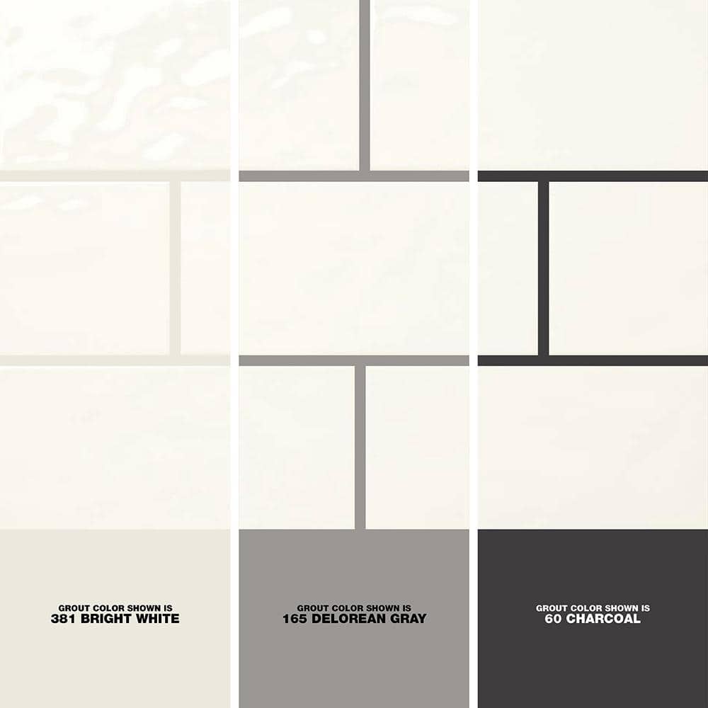 Marazzi LuxeCraft White 4 in. x 8 in. Glazed Ceramic Subway Wall Tile (10.5 sq. ft. / case)