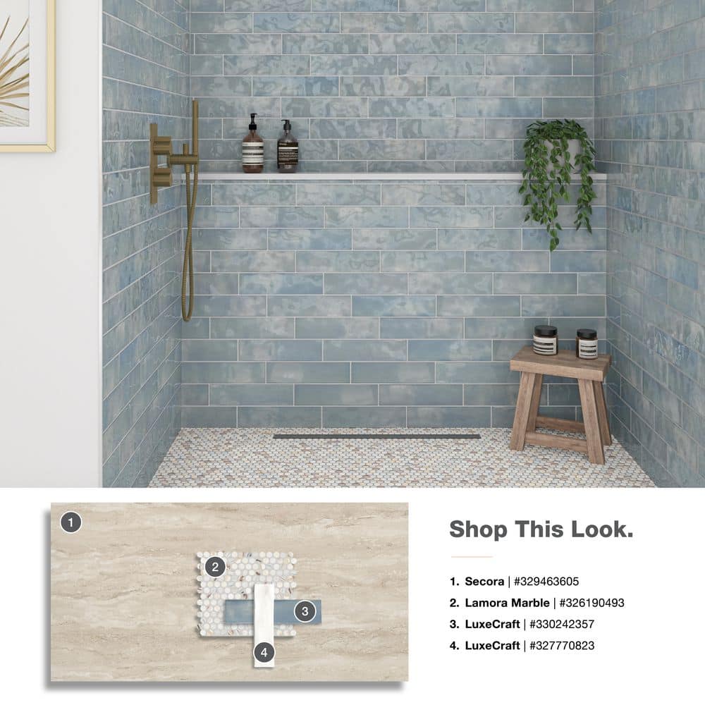 LuxeCraft White 2 in. x 8 in. Glazed Ceramic Subway Wall Tile (10.16 sq. ft./case)