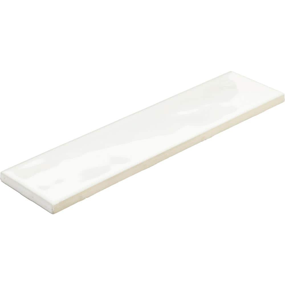LuxeCraft White 2 in. x 8 in. Glazed Ceramic Subway Wall Tile (10.16 sq. ft./case)