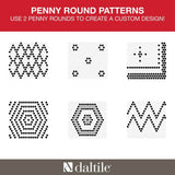 Daltile Restore White 10 in. x 13 in. Glazed Porcelain Jumbo Penny Round Mosaic Tile (9.3 sq. ft./Case)