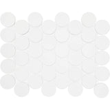 Daltile Restore White 10 in. x 13 in. Glazed Porcelain Jumbo Penny Round Mosaic Tile (9.3 sq. ft./Case)
