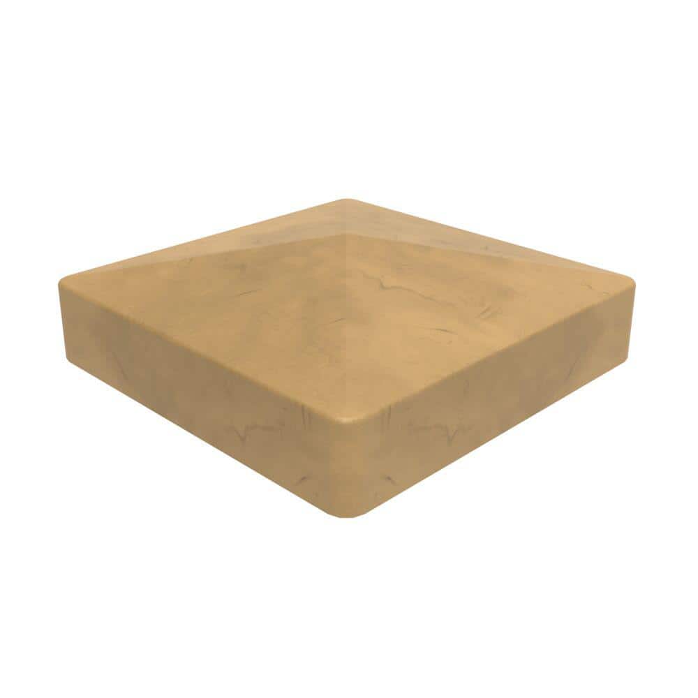 5 in. x 5 in. Vinyl Cypress Pyramid Fence Post Top