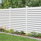 Louvered 6 in. x 6 in. White Vinyl Pyramid Fence Post Top