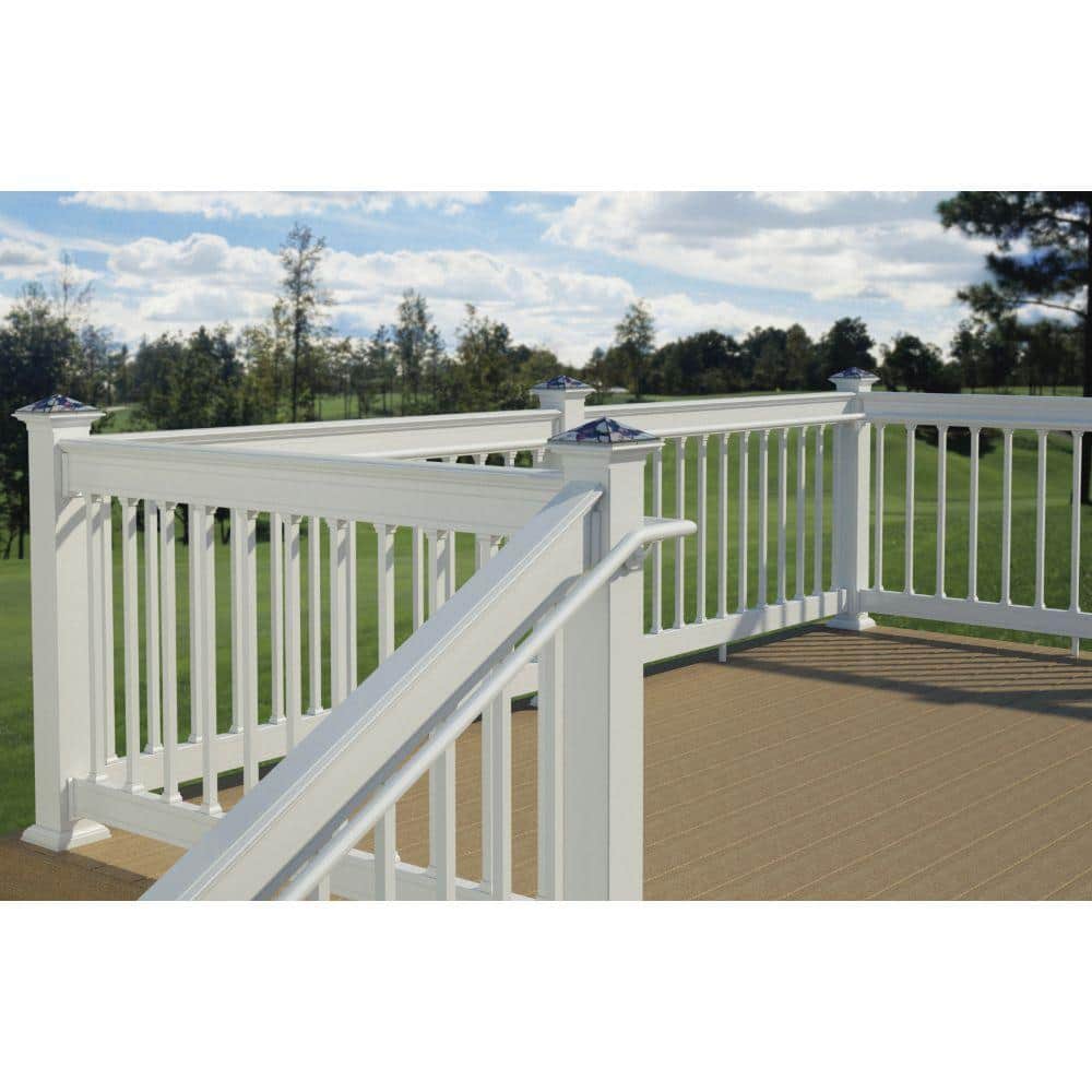 White Aluminum Offset ADA Hand Rail Bracket