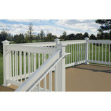 White ADA Hand Rail End Cap