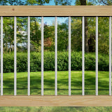 Deckorators 3/4 in. x 3/4 in. x 32 in. White Aluminum Round Classic Baluster (10-Pack)