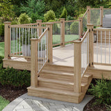 Deckorators 3/4 in. x 3/4 in. x 36 in. White Aluminum Round Classic Baluster (10-Pack)