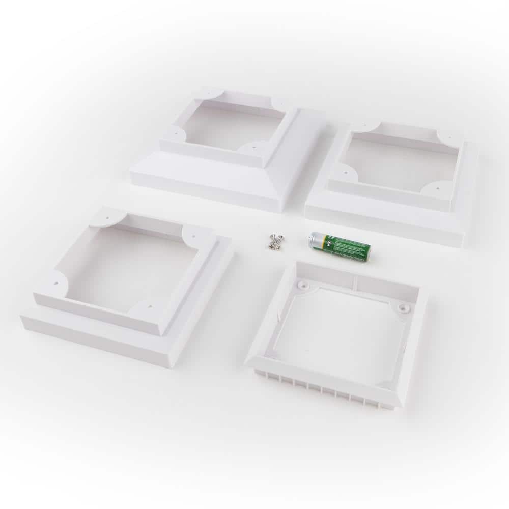 Deckorators Omni Multi-Fit White Solar Lamp