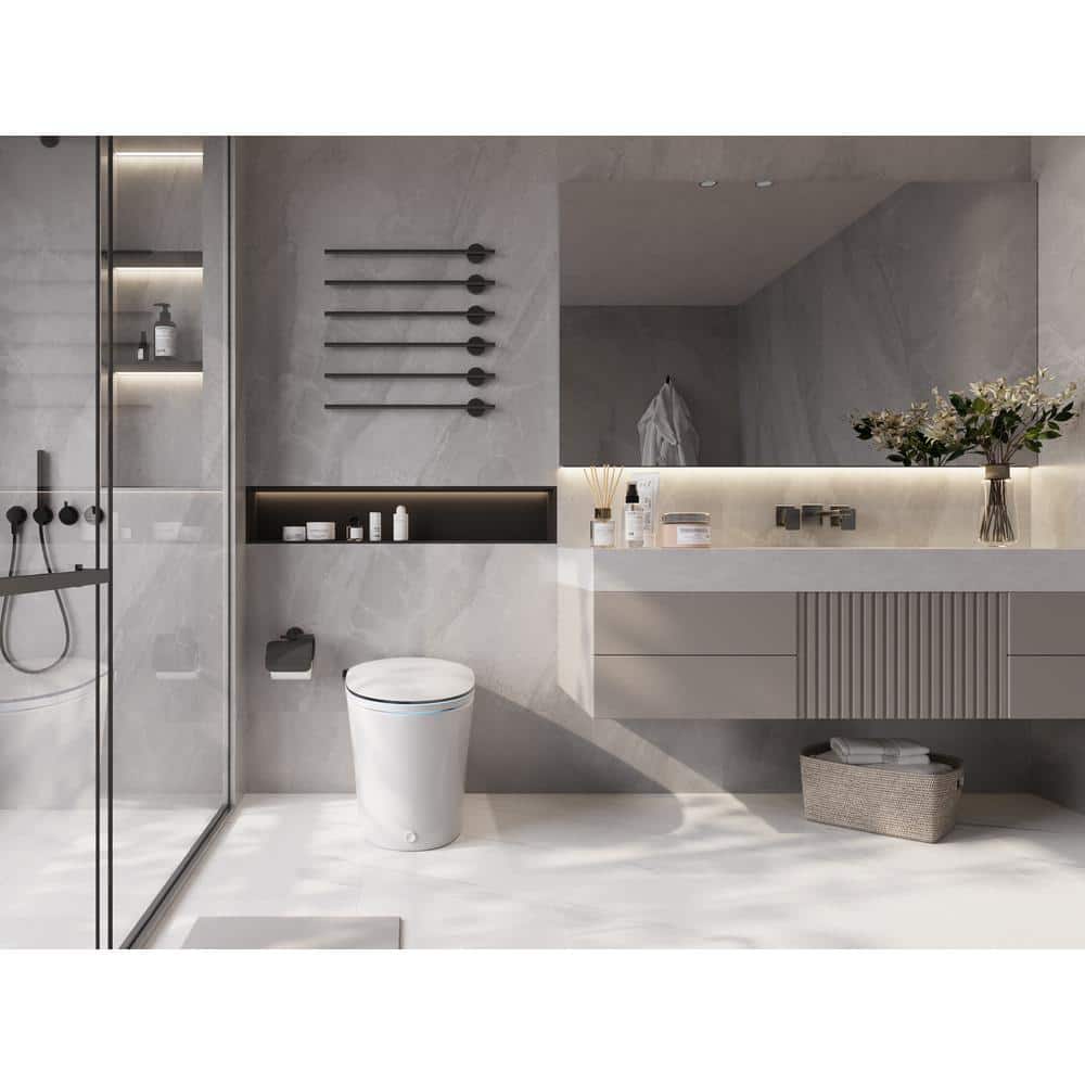 DEERVALLEY 1.28 GPF Smart 1-Piece Toilet with Heated Seat & Auto Flush
