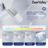 DEERVALLEY Elongated Smart Toilet Bidet with Auto Flush, Warm Water & Air Dryer