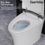 DEERVALLEY 1.28 GPF Elongated Smart Toilet Bidet with Auto Features and UV Sterilization