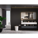 DEERVALLEY 1.28 GPF Elongated Smart Toilet Bidet with Auto Features and UV Sterilization
