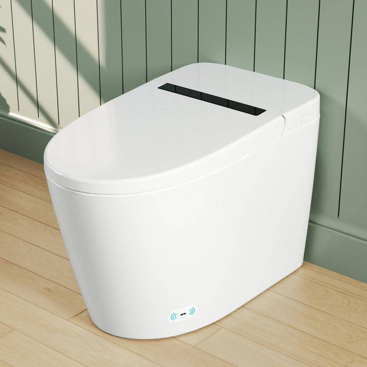 DEERVALLEY 1-Piece 1.28 GPF Toilet with Heated Seat and Auto Flush