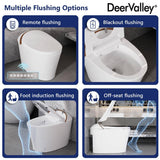 DEERVALLEY Tankless Smart Toilet Bidet with Auto Flush and Warm Water Dryer