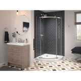 Delta 46 in. x 38 in. Single Threshold Corner Shower Base in White
