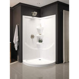 Delta 46 in. x 38 in. Single Threshold Corner Shower Base in White