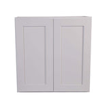 Design House Brookings Shaker 30in.W x 12in.D x 36in.H Solid Wood Assembled Wall Kitchen Cabinet in Painted White w\ Soft Close Doors
