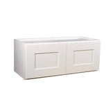 Design House Brookings Solid Wood Assembled Shaker 33 in. x 12 in. x 12 in. 2 Door Bridge Wall Kitchen Cabinet W3312 in White