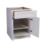 Design House Brookings Shaker 24in.Wx 24in.Dx 34.5in.H Solid Wood Assembled Base Kitchen Cabinet in Painted White w\ Soft Close Doors