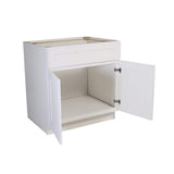Design House Brookings Solid Wood Assembled Shaker 42 in. x 34.5 in. x 24 in. 2 Door Sink Base Kitchen Cabinet SB42 in White